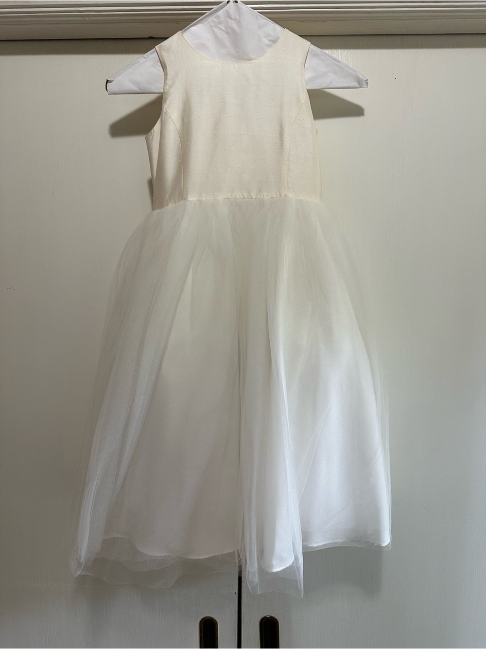 Us Angels Ivory Tulle Formal Flower Girl Dress